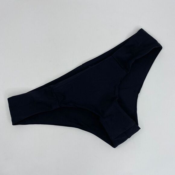 Show Me Your Mumu Mermaid Solid Black Hipster Bikini Bottom NWOT Womens Large L - Picture 3 of 8